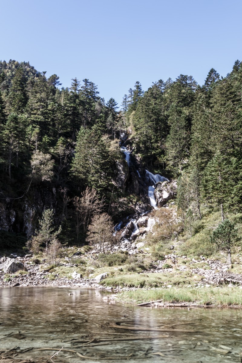 Wasserfall Cascade de Doumblas im Nationalpark Pyrenäen