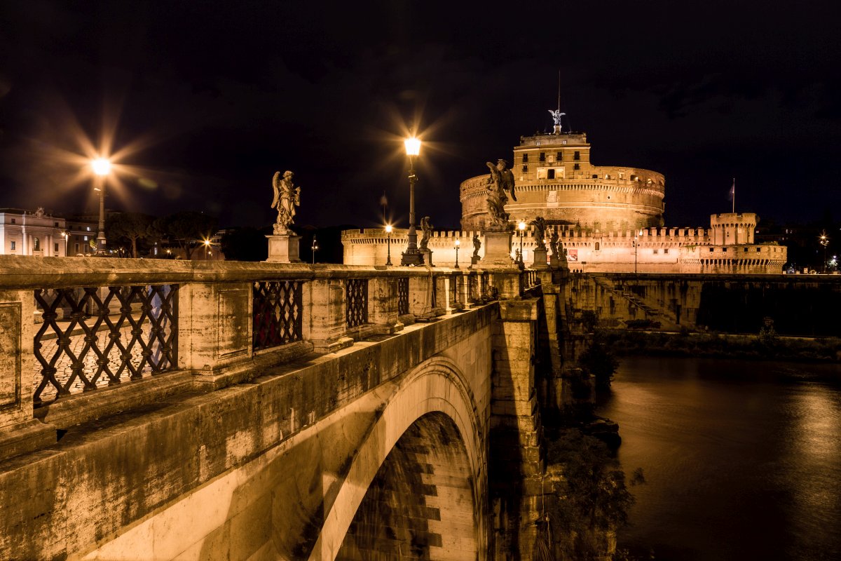 Ponte Sant' Angelo und Castel Sant' Angelo in Rom
