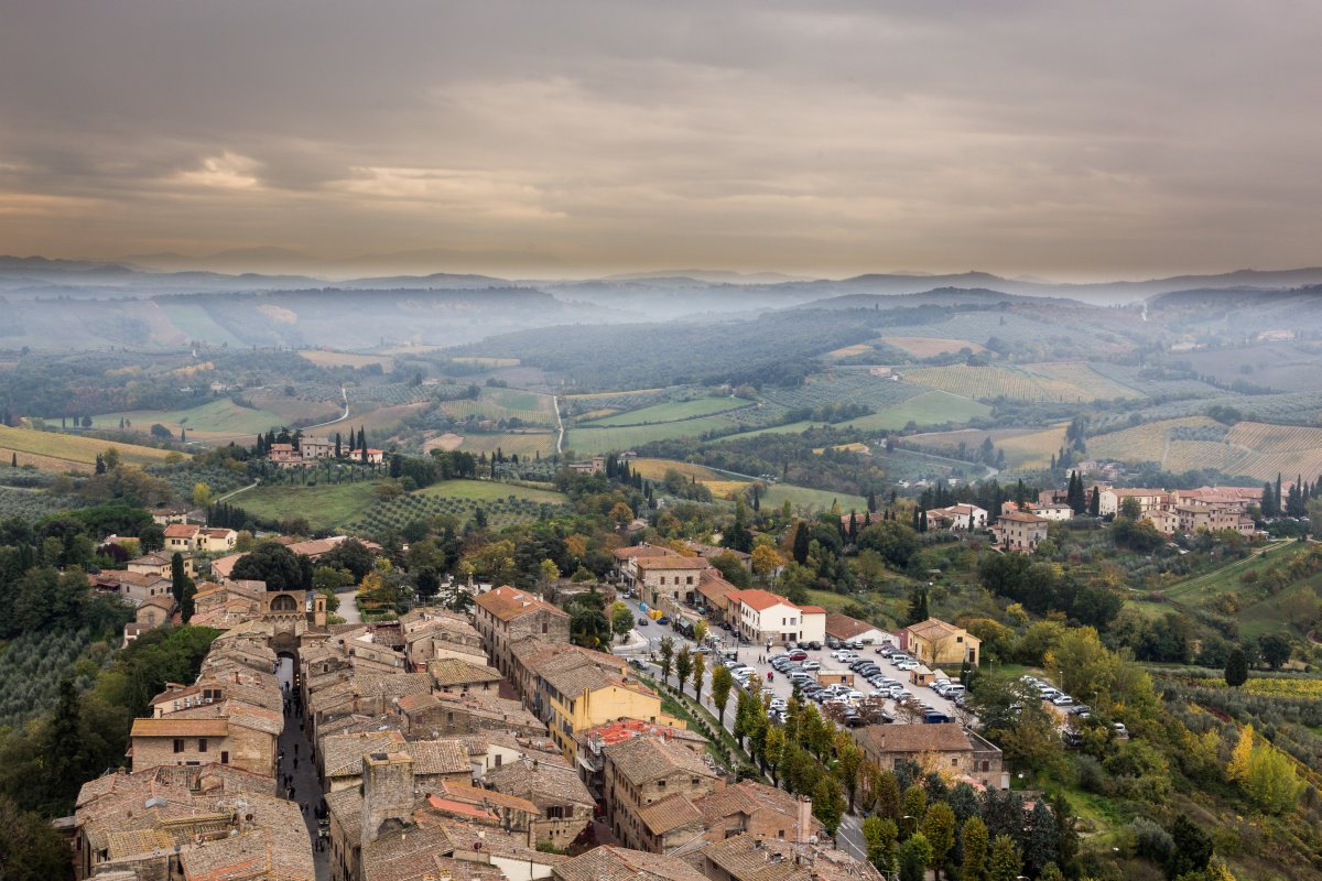 Ausblick vom Torre Grosse in San Gimignano