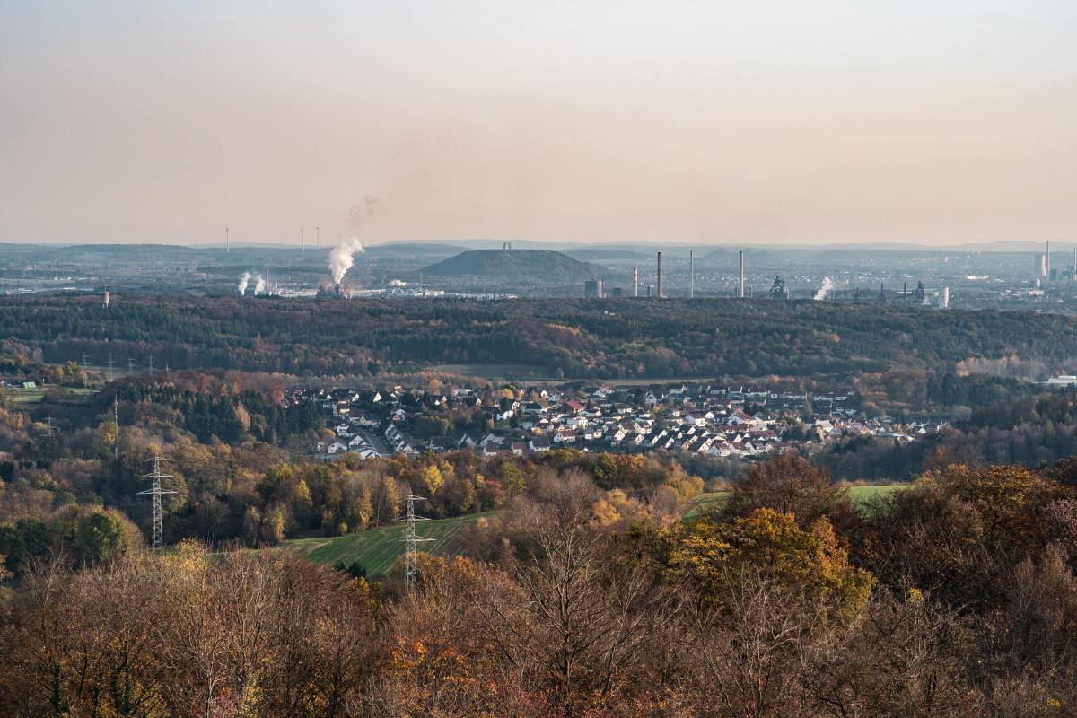 Panorama auf das Saartal bei Beckingen