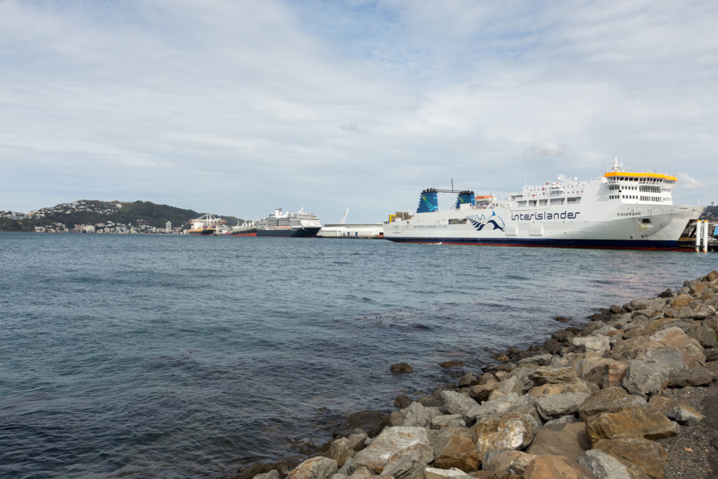 Fähre im Hafen von Wellington