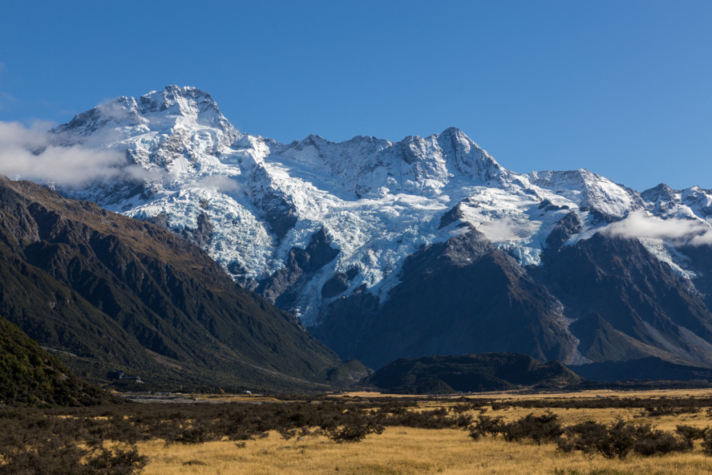 Die beeindruckende Gletscherwelt im Mount Cook National Park