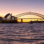 Der lange Weg zum Sonnenuntergang in Sydney