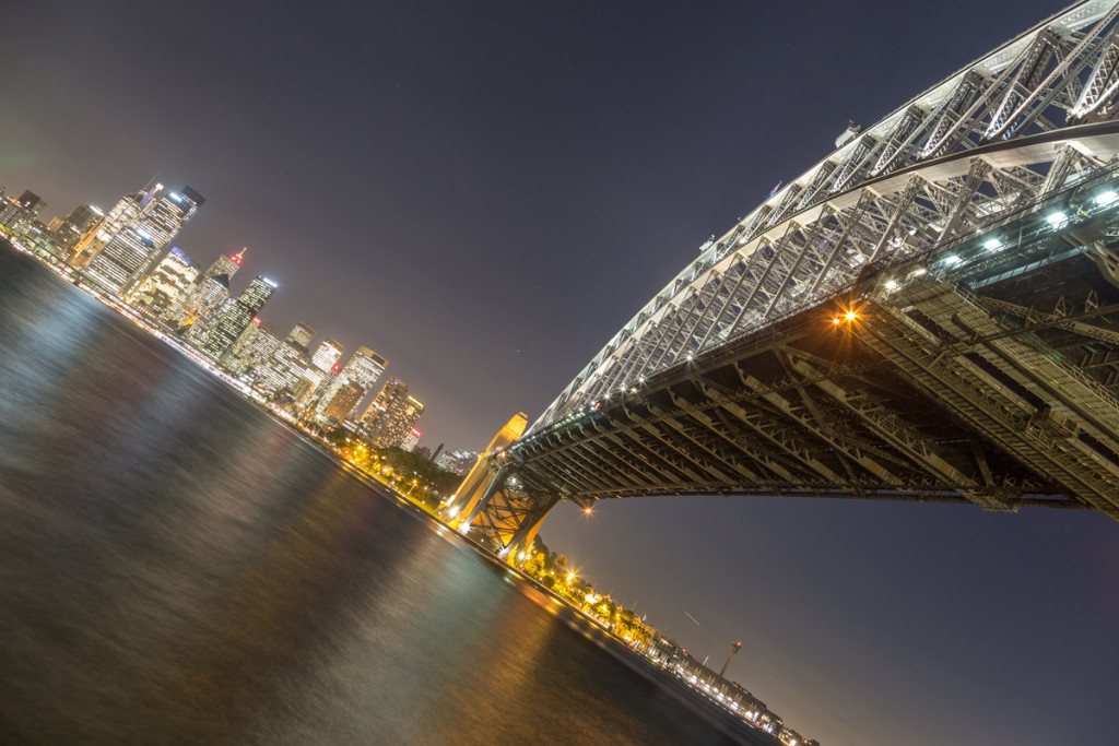 Beleuchtete Sydney Harbour Bridge